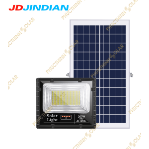 Đèn pha năng lượng mặt trời 200W JinDian JD-8200L