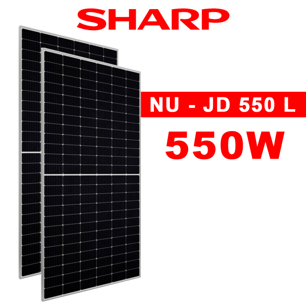 Tấm Pin Năng Lượng Mặt Trời Sharp 550W Mono | NU - JD 550 L