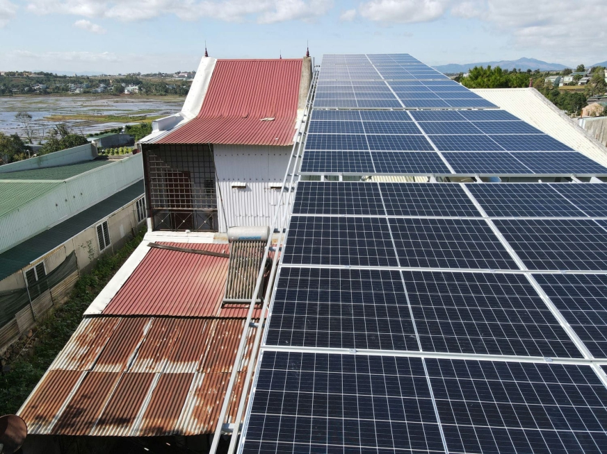 Dự án điện NLMT hộ anh Quân