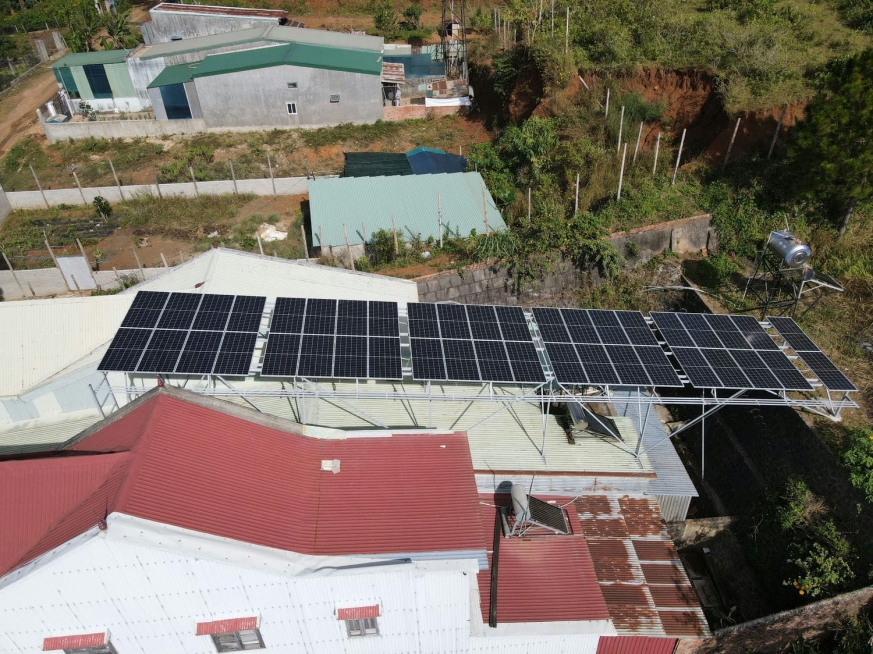 Dự án điện NLMT hộ anh Quân