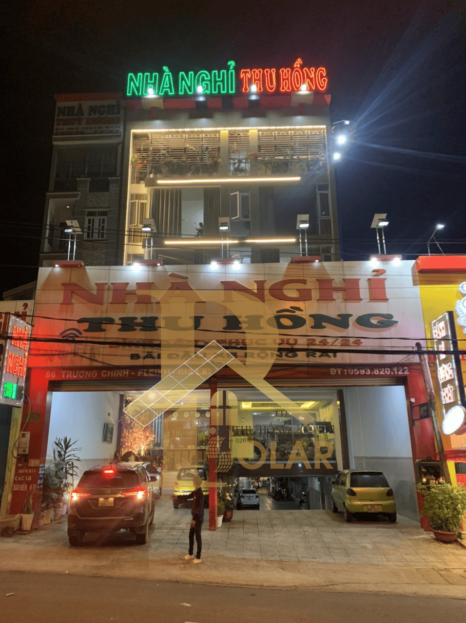 Dự án lắp đặt đèn năng lượng mặt trời tại nhà nghỉ Thu Hồng